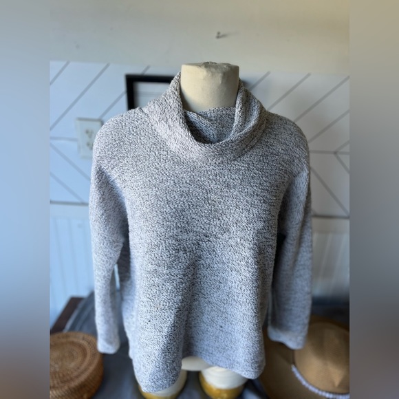 Madewell Mock neck Marled Pullover Top Size M - Picture 5 of 12